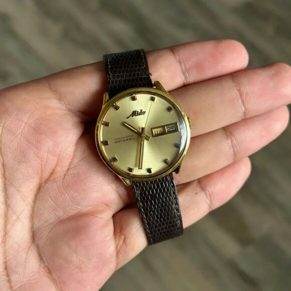 Vintage Mido Ocean Star 5059 Datoday Automatic Watch - Picture 1 of 5